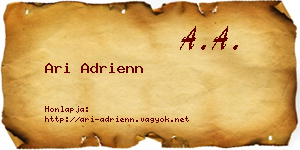 Ari Adrienn névjegykártya